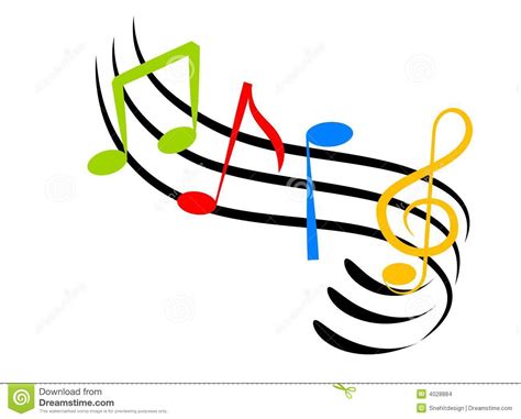Colorful Music Staff Clipart Clipart Suggest