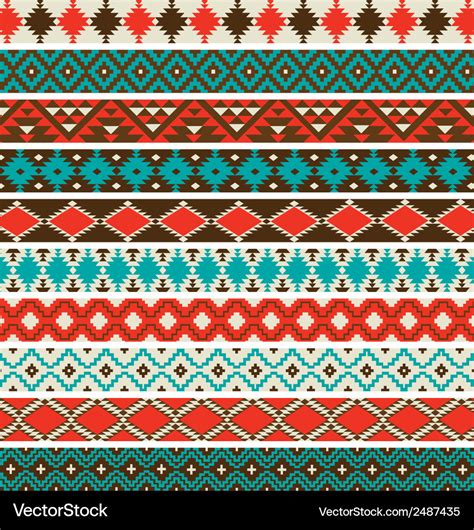 Native American Border Patterns Royalty Free Vector Image