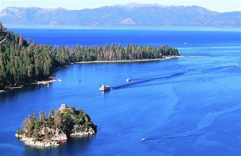 Overhead Of Emerald Bay Lake Tahoe Photograph By Thomas Winz Fine