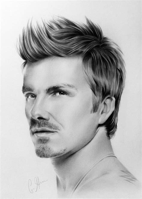 David Beckham Portrait By Chrisfitzpatrick On Deviantart Portrait