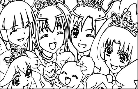 Glitter Force Doki Doki Coloring Pages Free Download Goodimg Co