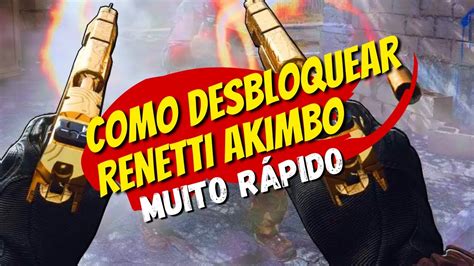 Como desbloquear a RENETTI Dupla Akimbo super fácil sem multiplayer