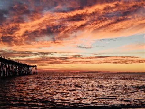 Kure Beach Pier Sunrise 172020 Kure Beach Carolina Beach Beach