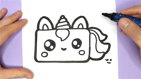 Learning videos for all ages. HOW TO DRAW A CUTE UNICORN BIRTHDAY CAKE - HAPPY DRAWINGS