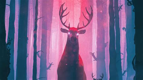 Download Fantasy Deer K Ultra HD Wallpaper By Beeple