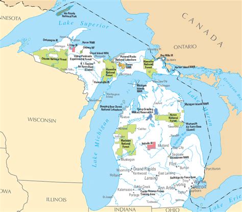 Learn more about individual category rankings. Carte détaillée Michigan