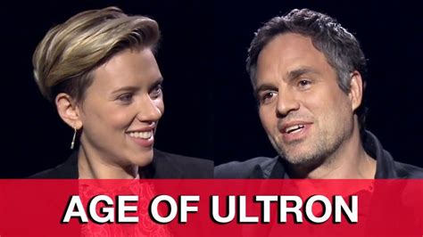 Scarlett Johansson And Mark Ruffalo Interview Avengers Age Of Ultron