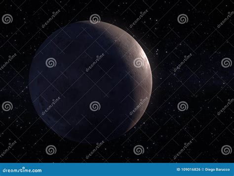 Artwork Of Makemake Dwarf Planet In The Kuiper Belt Royalty Free Stock