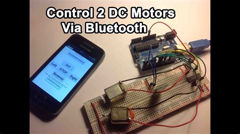 Arduino Control 2 Dc Motors Via Bluetooth Tutorial Youtube