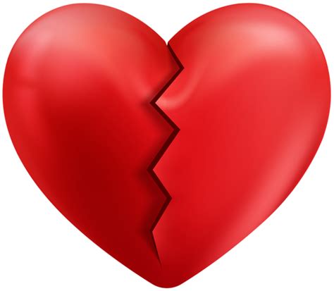 Broken Heart Png Transparent Image Download Size 600x523px