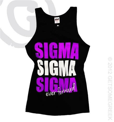 Sigma Sigma Sigma Tank Tri Sigma Sigma Greek Fashion