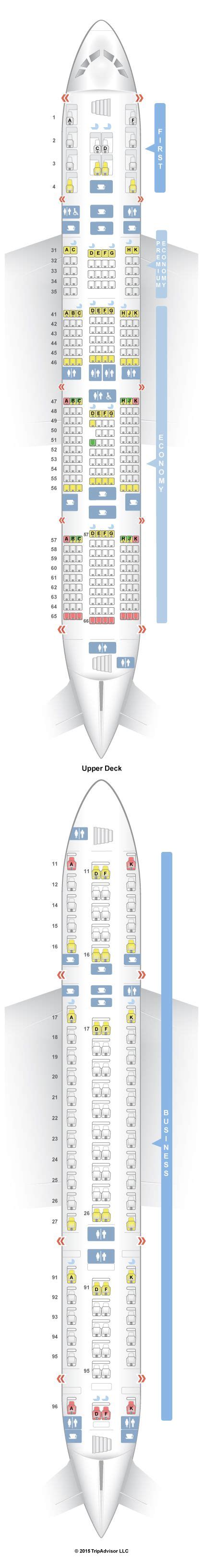 Seatguru Seat Map Singapore Airlines Airbus A380 800 388 Four Class