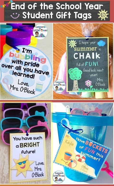 Build your own care package! End of the Year Gift Tags & Gift Ideas, Editable 24 ...