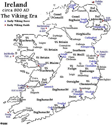 The Vikings In Ireland Irelands History In Maps 800 Ad Ireland
