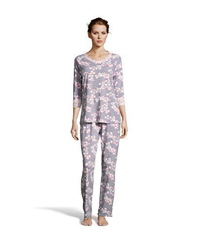Kathy Ireland Womens 2 Piece Long Sleeve Lounge Shirt Pajama Pants