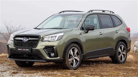 Facelifted 2022 Subaru Forester Illustrated Without The Camo Carscoops