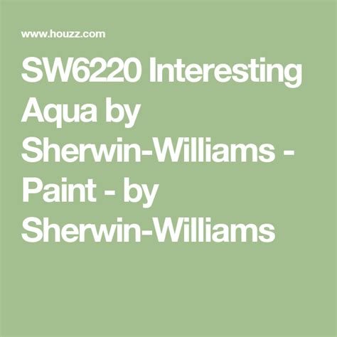 Sw6220 Interesting Aqua By Sherwin Williams Paint By Sherwin