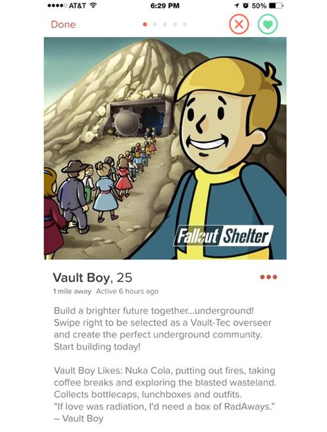 Fallout Shelter Hits Tinder In Dateadweller Campaign