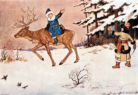 The Snow Queen An Illustration From Hans Andersen Fairy Tales Illustrated By Milo Winter