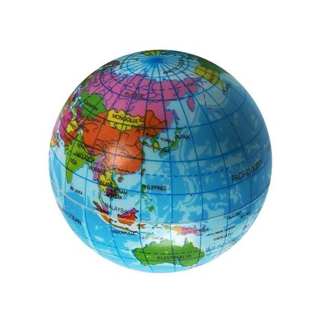 New Mini Foam World Globe Teach Education Earth Atlas Geography Toy Map