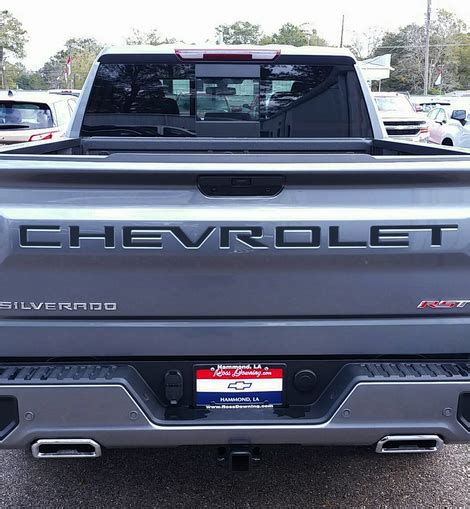 2019 2021 Chevy Silverado Tailgate Letters Abs Plastic Limitlessparts