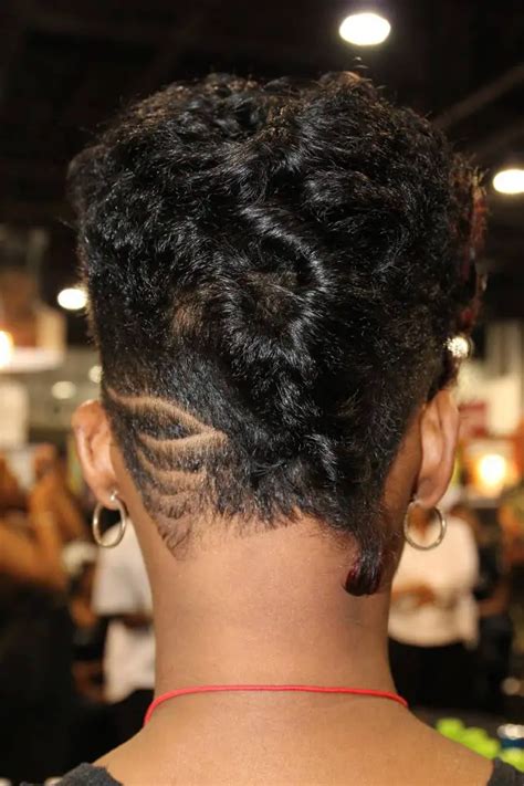 African American Short Hairstyles Back View