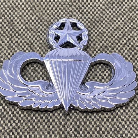 Us Army Jump Master Wings Car Badge With 3m Back Excalibur Industries