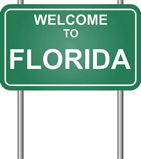 Florida Welcome Sign Illustrations Illustrations Royalty Free Vector