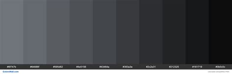 Shades Of Raven Color 6f747b Hex Colorswall