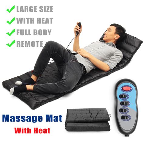 massagers body massage mattress heated massager with remote control cushion foldable full body
