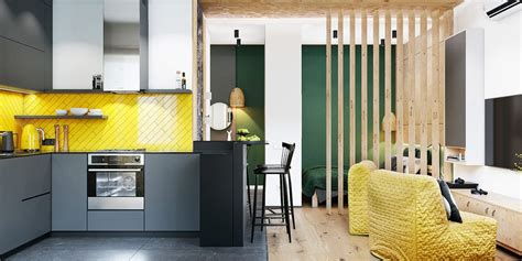 Effective Layouts For Super Small Homes Under 30sqm Yellow Bathroom