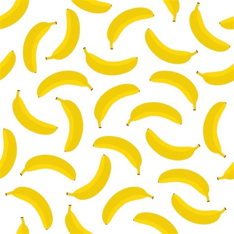 Premium Vector Banana Seamless Pattern Background Vector Design