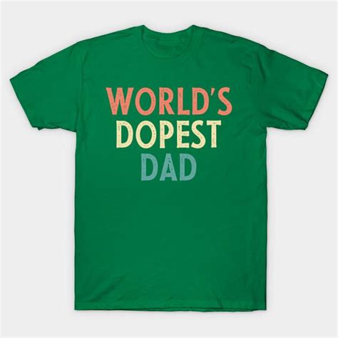 Buy Unisex Fashion Tshirt Worlds Dopest Dad Retro Vintage Print Plus