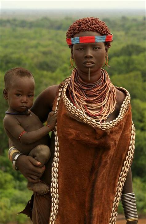 Ethiopian Tribal Mother And Child