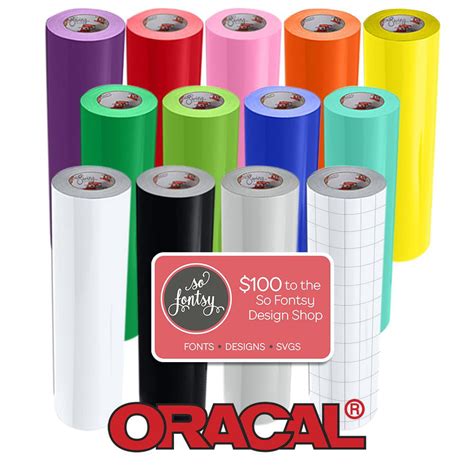 12 Six Foot Rolls Of Oracal 651 Glossy Permanent Adhesive Vinyl Top