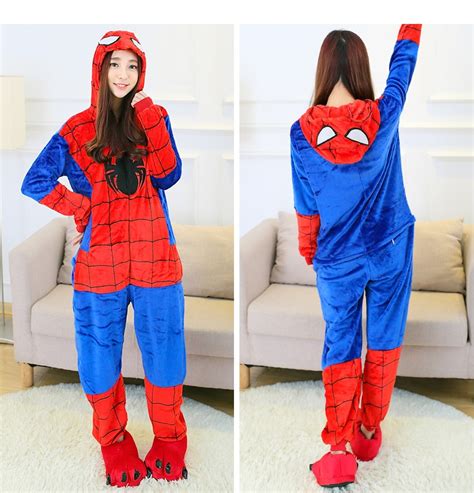 Anime Spiderman Spider Man Cosplay Pajamas Spider Man Superhero