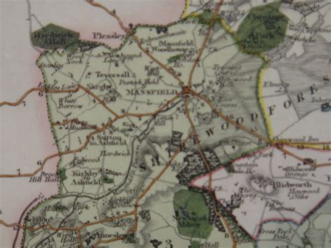 Map Of Nottinghamshire England