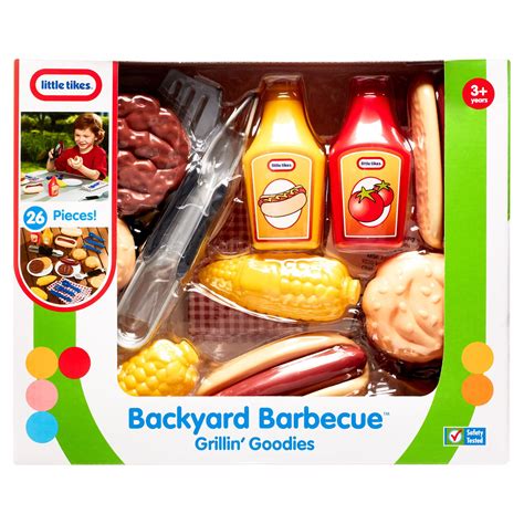 Little Tikes Backyard Barbeque 26 Piece Plastic Play Food Toys