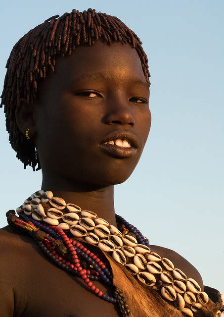 Portrait Of A Hamer Tribe Teenage Girl Omo Valley Turmi Ethiopia A Photo On Flickriver
