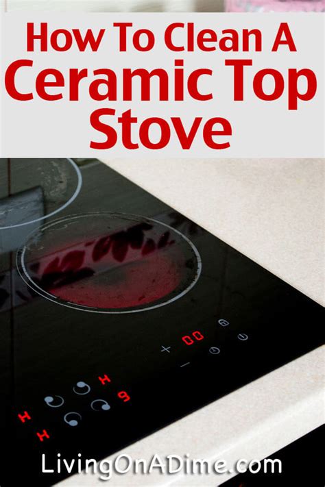 stove ceramic clean cleaning cooktop livingonadime tips ceramics glass tops step