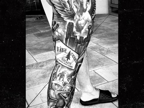 Dak Prescott Gets Huge Leg Tattoo W Tributes To Mom Brother Kobe