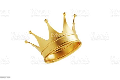 Gold Crown Isolated On White Background Stock Photo Download Image