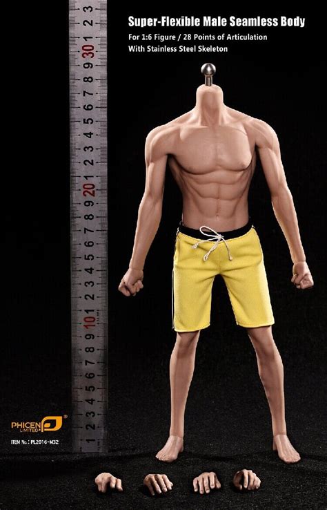 Tbleague Phicen16 Male Body Figure Seamless Muscular Steel M30 M31 M32