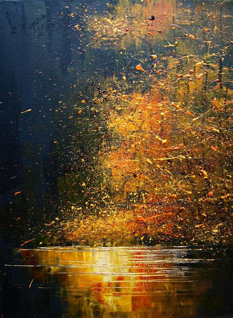 River By Justyna Kopania Paysages Abstraits Peinture Abstraite De