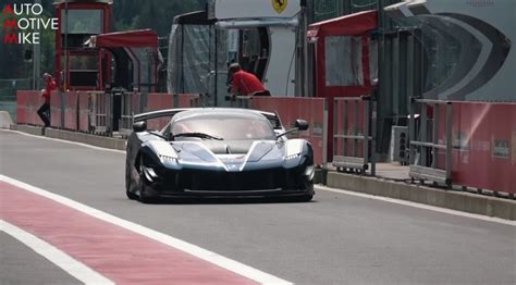 New Ferrari Fxx K Evo Sound Start Up Accelerations And Downshifts At