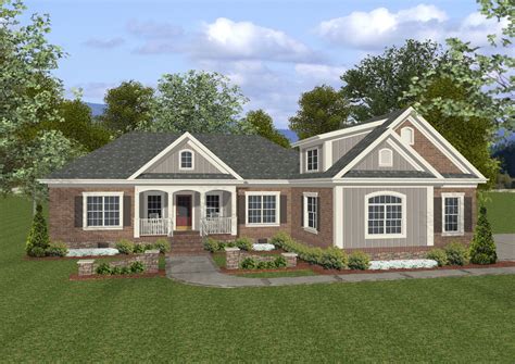 Plan 20044ga One Story House Plan With Two Distinct Elevations