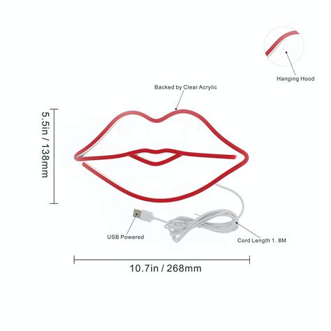 Lips Kiss Girl Room Flex Silicone Led Neon Sign St6 Fnu0048 Etsy