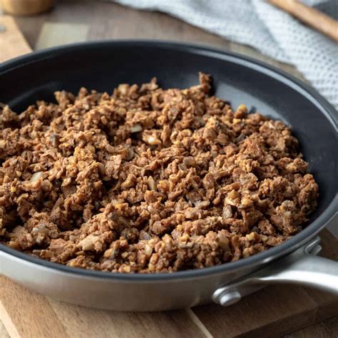 Vegan Ground Beef Recipe Tvp Phyliss Wilt