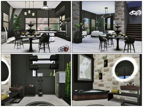 Oasis Modern Loft By Danuta720 Sims 4 Residential Lots