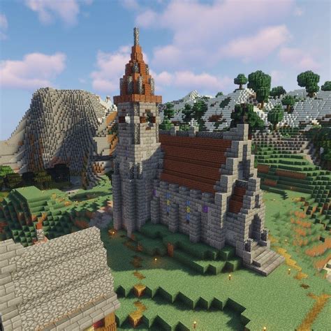 Pequeña Iglesia Minecraft Arquitectura Minecraft Planos Minecraft